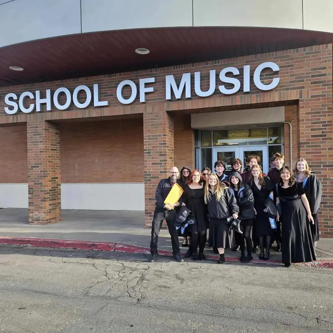 AntiquaNova outside the NAU School of Music in Flagstaff